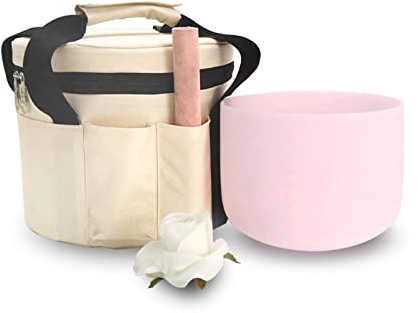 EIFINE 13 In Pink Quartz Crystal Singing Bowl For Yoga Sound Meditation