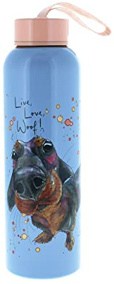 Snowtap Water Bottle | Dachshund Water Bottle | Reusable Water Bottle | 500ml Capacity | Travel Bottle