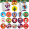 Kalolary 1000 Stück Aufkleber Weihnachten, Weihnachtsaufkleber Selbstklebend Weihnachtskugeln Aufkleber Sticker Rolle Weihnachtssticker für Weihnachten Party Geschenkverpackungen Umschlag