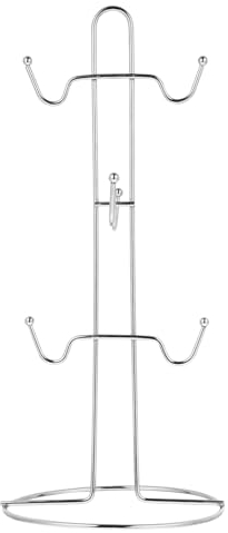 UPKOCH 1Pc Porte-Gobelet À Café Rail Crochet En Fer Porte-Tasse Sous Étagère Porte-Tasse Tasses À Café En Métal Porte-Tasse Arbre Organisateur Porte-Gobelet Suspendu Tasse Organisateur