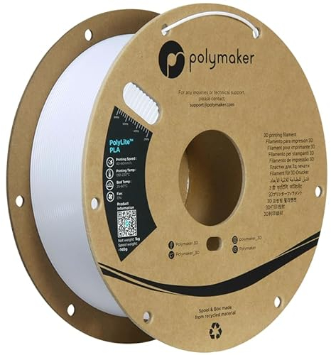 Polymaker PolyLite PLA - 1.75mm - 1kg - Cold White