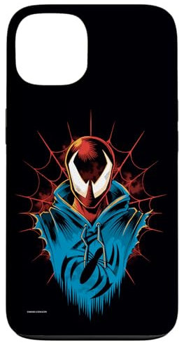 Marvel Hülle für iPhone 13 Scarlet Spider: Auf der anderen Seite des Spider-Verses, Robuster Schutz, Schwarz, Polycarbonat & TPU, Hülle
