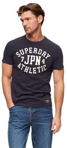Superdry Herren Vintage Athletic S/S Tee C1-Bedrucktes T-Shirt (M), Strick Und Sweatshirts, S