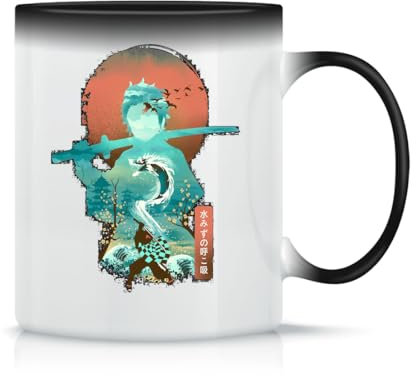 Moonai Demon Slayer Adventure Anime Tanjiro Kamado Awesome Art Tasse à Thé à Café En Céramique Classique Blanc Noir Rose Magie 330ml
