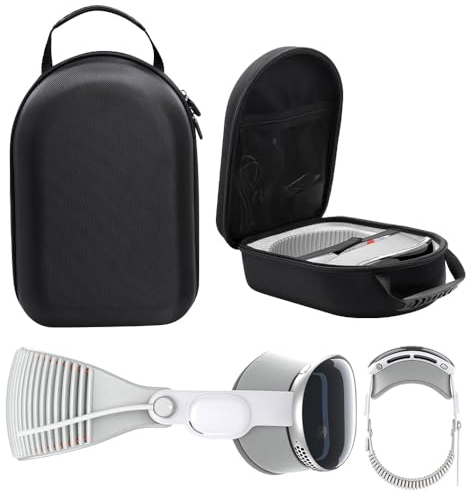 Hartschalenkoffer für Vision Pro VR Gaming Headset Eva Aufbewahrungsschutztasche VR Headset Tragetasche Handheld Hard Case Game Controller Kit