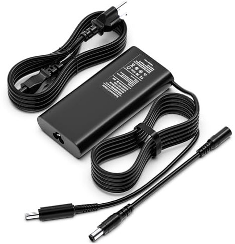 90W Charger Compatible with Dell Inspiron 11 13 14 15 17 3000 5000 7000 Series; inspiron 15 3000 15-3552, 3555, 3558, 3565, 3567, 3582, 3583, 3590, 3593, 3595 Laptop Round Connectors Power Supply