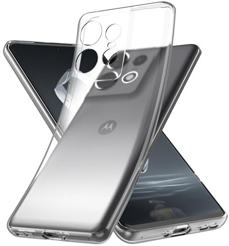 YESARMOR Transparente Funda Silicona Blanda Carcasa - para Motorola Edge 50 Pro, Anti-Choques, Carcasa de Parachoques Prueba Golpe, Clear Case