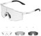 SCVCN Photochromatische Selbsttönend Fahrradbrille für Herren Damen Klar Rennrad Brille MTB Sportbrille Radbrille UV400 Sportsonnenbrille Radsport Radfahren S121