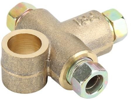 Bremsleitungs-T-Stücke, Verteilerrohr, T-Stück, 10-mm-Anschlussstück, 3-Wege-Verteiler, Block de Cobre Para Nos, Umgekehrte Bördelung, M10-Gewinde für 1,0 Raulic-Bruch H36753