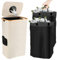 Deposit Bottle Collector Bins with Lid,105L Kitchen Bottle Storage Bin with 2 Carrying Bags,Recycling Bin for Kitchen Home,Deposit Container Storage Empty Bottle Collector for Kitchen (Beige)