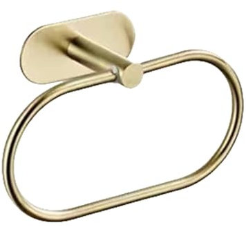 Badezimmer-Zubehör-Sets ohne Bohren, schwarz, Handtuchhalter, Stange, Ring, Bademantel, Kleiderhaken, Hardware, 1