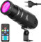 LED Spotlight, 15W RGB 4 in 1 Disco Partylicht, 4 Modi Spiegelkugel-Licht, Led Spots mit Fernbedienung, Punktstrahler, Disco Beleuchtung für Partys, Club, Hochzeit, Bar