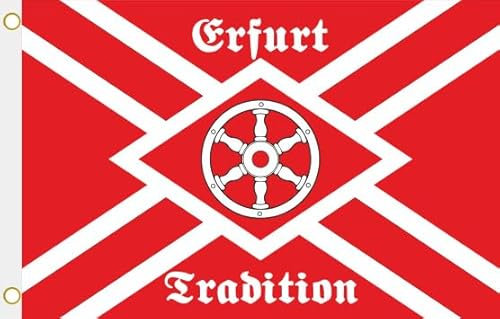 U24 Flagge Fahne Erfurt Tradition Hissflagge 90 x 150 cm