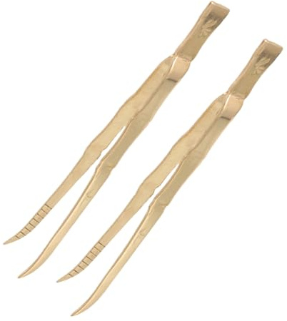 Alipis 2stücke Vintage Messing Räucherstäbchen Lange Zangen Für Kirchen Und Robuste Und Elegante Räucherzubehör Für Zeremonien Und Gebete