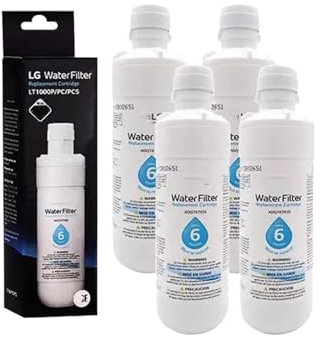Kühlschrank-Wasserfilter-Zubehör, Kompatibel Mit LG, LT1000P ADQ74793501, ADQ75795105, AGF80300704 Oder AGF80300705, 1–6 Stück Wasserfilter-Ersatzteile(4pcs)