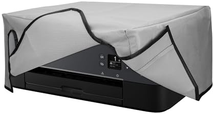 kwmobile Cover kompatibel mit Canon Pixma TS5350 / TS5351 / TS5352 - Tasche Hülle Drucker - Staubschutzhülle Schutzhaube Schutzhülle - Hellgrau