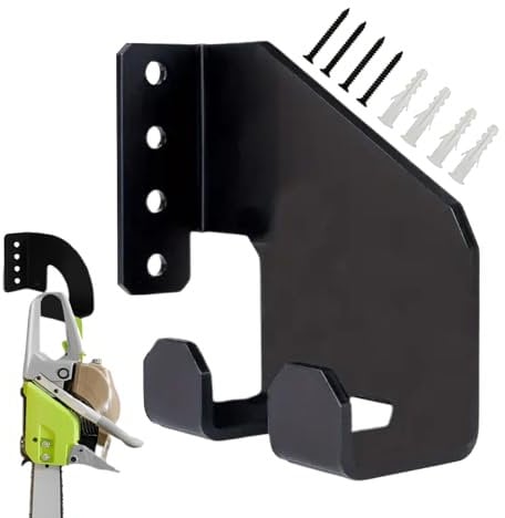 Générique Chainsaw Holder, Heavy-Duty Tool Organizer, Space-Saving Garage Storage Rack, Designed for Chain Saw, Hand Saw, Shovel, Oil Pot, Workshop Equipment, Garden Utility Setup