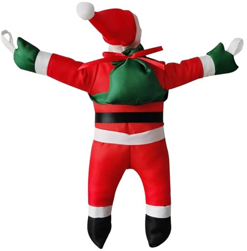 Weihnachtsmann-Figuren für Weihnachten, Leiter-Lichter, 39, 9 cm, kletternd, niedliche Hängedekoration für Wanddekorationen – Weihnachtsschmuck