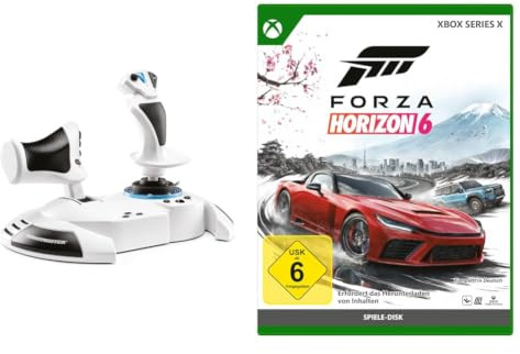 Thrustmaster T.Flight Hotas One Microsoft Flight Simulator Edition mit offizieller Lizenz von Microsoft Flight Simulator auf Xbox Series X|S und PC + Forza Horizon 6 Xbox Series X (Disc)