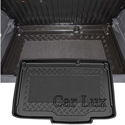 Car Lux AR04768 - Alfombra Bandeja Protector Cubeta Maletero con Antideslizante para Corsa E