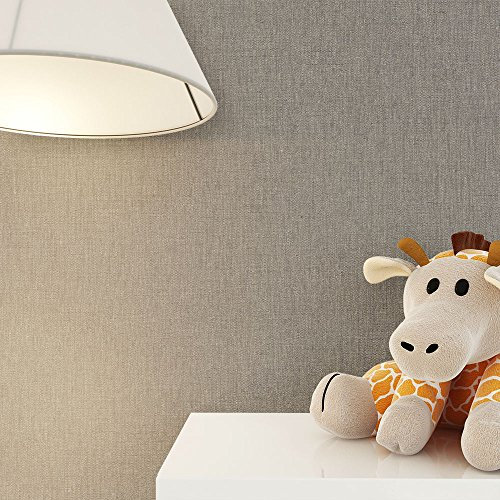 NEWROOM Papier peint floral beige intissé beige