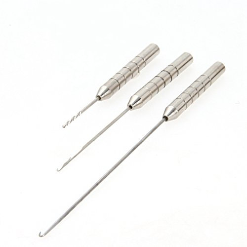 NEWSHOT Baiting Needle Tool Set - Stainless Steel Coarse Carp Sea Fishing Nut Boilie Needles Drill Tackle
