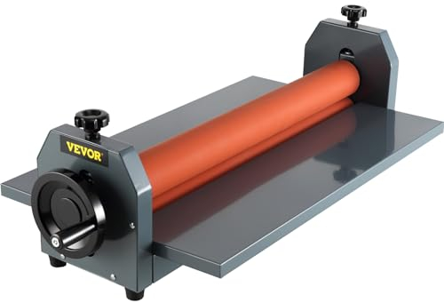 VEVOR 25.5 650MM Manual Cold Roll Laminator Vinyl Photo Film Mounting Laminating Machine Cold Roll Laminating Machine