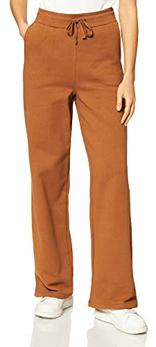 NA-KD Damen Straight Jersey Pants Hose, braun, XL