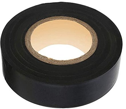 Cinta aislante impermeable ignífuga negra del PVC de la cinta aislante del aislamiento 20m x 19m m