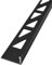 Dalsys 5x Fliesenschiene Winkelprofil 2,5m x 10mm Aluminium (eloxiert) Schwarz, Fliesenprofil