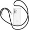 XTCASE Collier pour Samsung Galaxy A53 Coque, Etui de Téléphone avec Cordon - Tour de Cou Lanière en Corde - Transparente Silicone Housse avec Cordage Lanyard Case, Noir