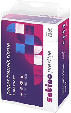 Satino by WEPA Prestige Handtuchpapier - 276600 - PT2-kompatibel - 3000 Blatt - 2-lagig - Zellstoff