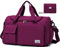 Tokeya Sacs de Sport Femme, Pliable Sac de Voyage avec Compartiment Chaussure y Poche Humide, Grande Capacité Sac de Fitness, Imperméable Sac à Gym Sport Léger Sacs de Week-End Bag, Mauve