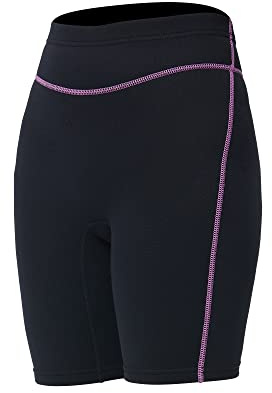 Wetsuit Shorts Pants Women 1.5mm Neoprene Shorts Wetsuit Pants Keep Warm for Swimming Surfing Snorkeling Diving M Size