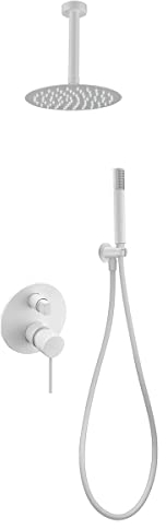 IMEX GPTS045/BL THALOS Stick Conjunto de Ducha Empotrado Monomando Blanco Mate