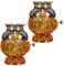 Moddeny Öllampe, Metall Glas Petroleumlampe, 5,3 in Indoor Windproof Öl-Laterne, Retro Home Decoration Öllampen, für Mini Kerosinlampe für Schlafzimmer, Esszimmer, Studie(2PACK)