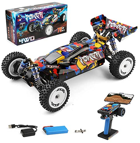Wltoys XKS 124007 Ferngesteuertes Auto, Off-Road Auto Hochgeschwindigkeits 75km/h 1/12 2.4GHz 4WD RTR Bürstenloser Motor, Fahrgestell aus Metall RC Buggy Geländewagen Geschenke für Kinder Erwachsene
