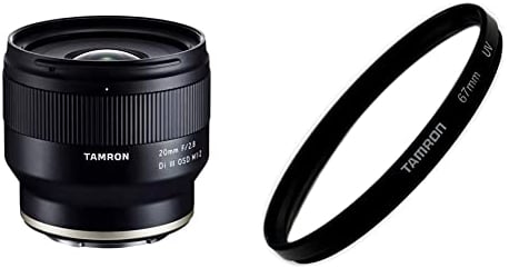 Tamron 20mm F/2.8 Di III OSD M 1:2 - für Sony-FE & 67UV Tamron UV Filter 67 mm