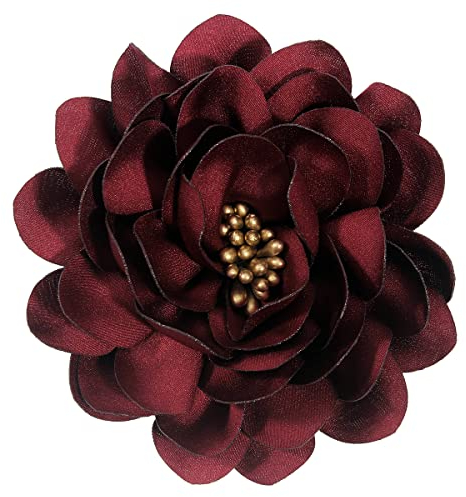 Mecool Frauen schöne Blume Haarspange Rosen Haarnadeln Haarschmuck für Mädchen Frauen Rose Broschen Rot Party Strand Hochzeit
