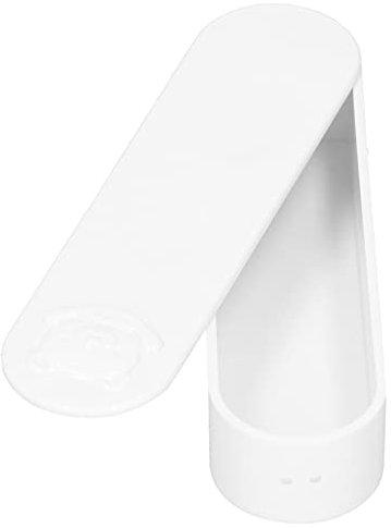 Boîte de Coton-tige Portable,BoîTe de Coton-Tige Portable Abs Mini éTui de Voyage Avec Motif D'Ours de Dessin Animé Avec Couvercle (Blanc)