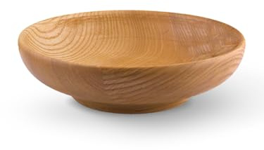 holz4home® Dekoschale aus Eschenholz I Größen: ⌀23 cm I Holzschale als Snackschale oder Deko für Wohnzimmer, Esszimmer im modernen Design