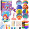 HappyGoLucky 4-12 Year Old Girl Gifts, Art and Craft Kits for Kids Age 4-10 Gifts Toys for 4-10 Year Old Girl Gifts Girls Birthday Presents Air Dry Clay for Kids Mermaid Toys Kids Painting Set