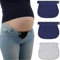 BINQILIN Ceinture de Maternité 3 Pièces Ceinture de Maternité Pantalon de Maternité Boucle D'extension Réglable élastique Ceinture élastique Ceinture élastique à la Taille (Bleu Foncé + Noir + Gris)