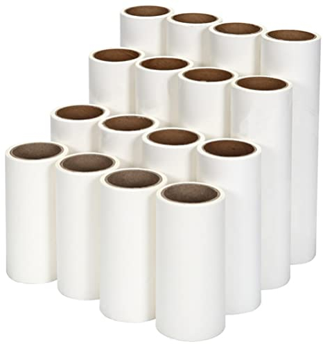 FOMIYES 5 Piezas 60 Hojas de Recambios de Rodillos Quitapelusas Recambios de Rodillos Quitapelusas de Limpieza de Papel Adhesivo para Rodillos Quitapelos de Mascotas - 10Cm