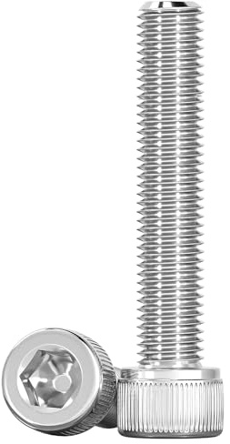 Drenky M8 X 60mm Zylinderkopfschrauben Zylinderschrauben mit Innensechskant DIN 912 (ISO 4762) Maschinenschrauben Edelstahl A2 V2A, Vollgewindeschrauben, 10 Stück