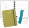 BEZEND Familienplaner 2025 mit 6 Spalten, 18.9 x 24.1 cm, Family-Timer mit 12 Monate: Jan bis Dez 2025, Disc-Bindung & PU-Leder Hardcover, 100gsm, Senf