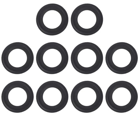 PATIKIL 10Pcs Joint 50.5mm OD 29mm ID Joints de Serrage Sanitaires TC Rondelles de Virole en Caoutchouc Raccords Tubes Joints Toriques pour Équipement de Brasserie Laitière