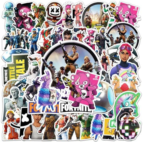 100pcs Fortnite Stickers - Waterproof, Multi-Surface Game Stickers for Laptops, Skateboards, Water Bottles, Computers & Parties