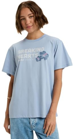 Roxy T-Shirt, kurzärmlig, Motiv: Hangloose The Sky, Blau, Größe S