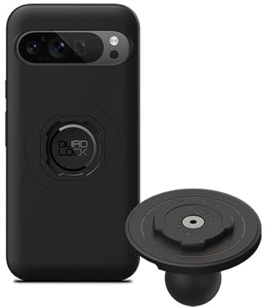 Quad Lock 1 Ball Top Cap Phone Mount Kit with MAG Phone Case and MAG Wireless Charging Head for Google Pixel 9 Pro XL, compatible with RAM 1 socket arms for Car, Truck or RV.